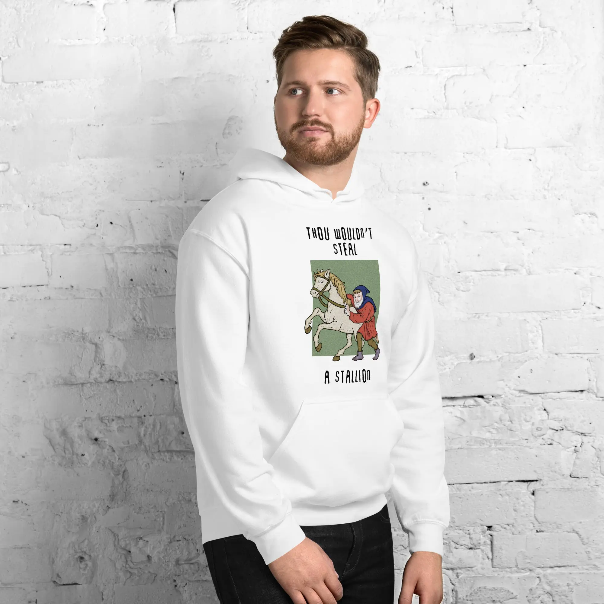 Thou wouldn't steal a stallion Hoodie - Image 8