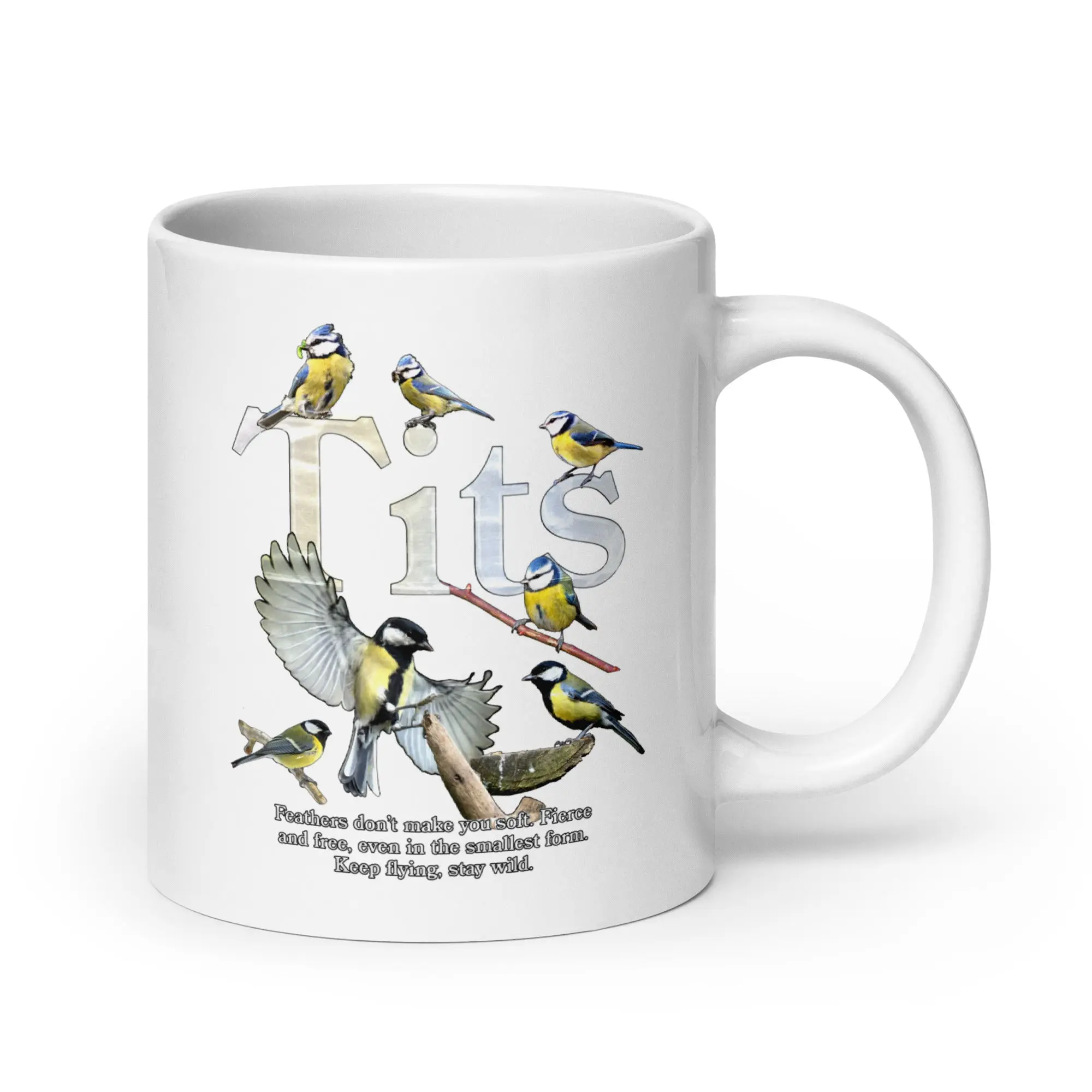 Tits White glossy mug - Image 6