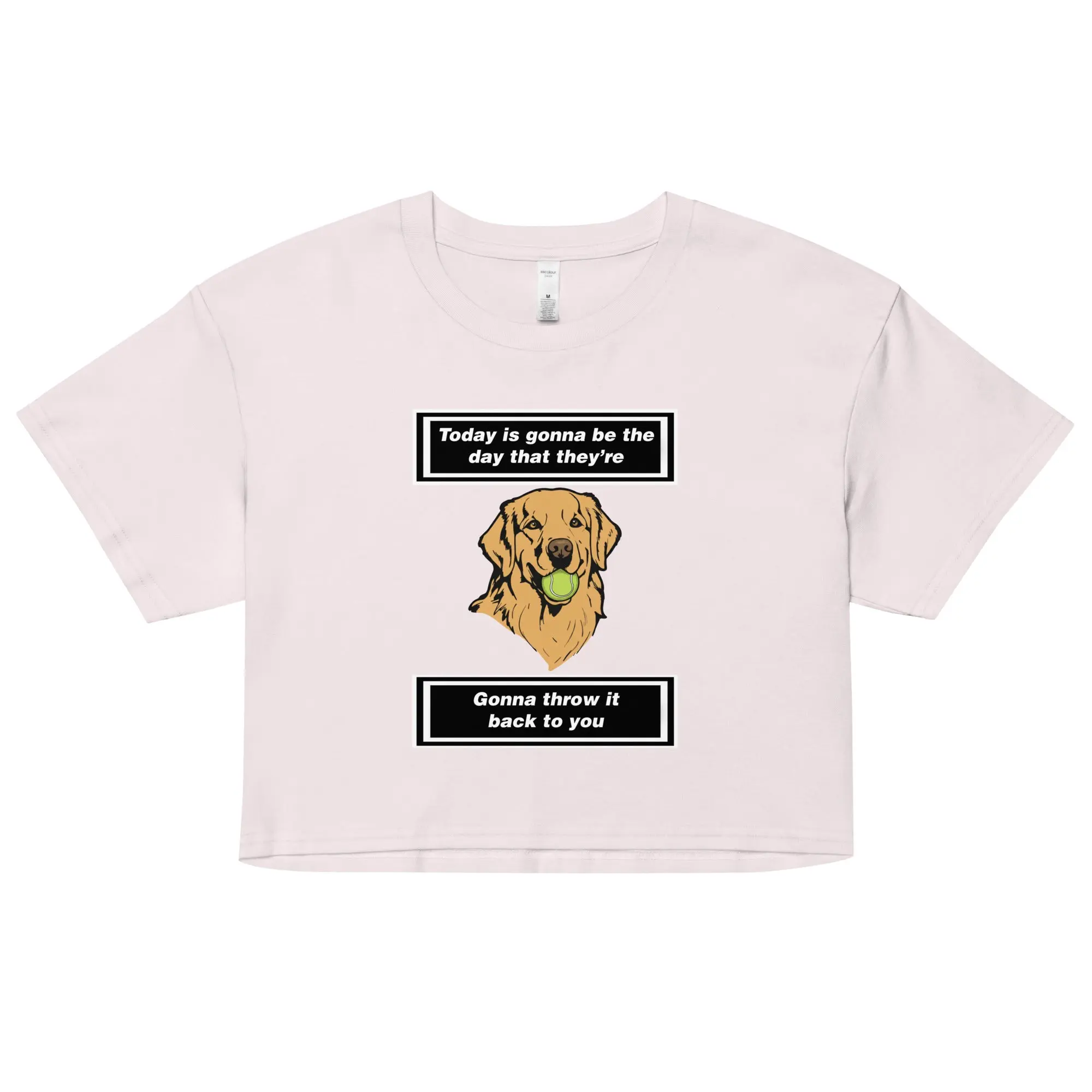 Today is gonna be the day that thet're gonna throw it back to you Women’s crop top - Image 4