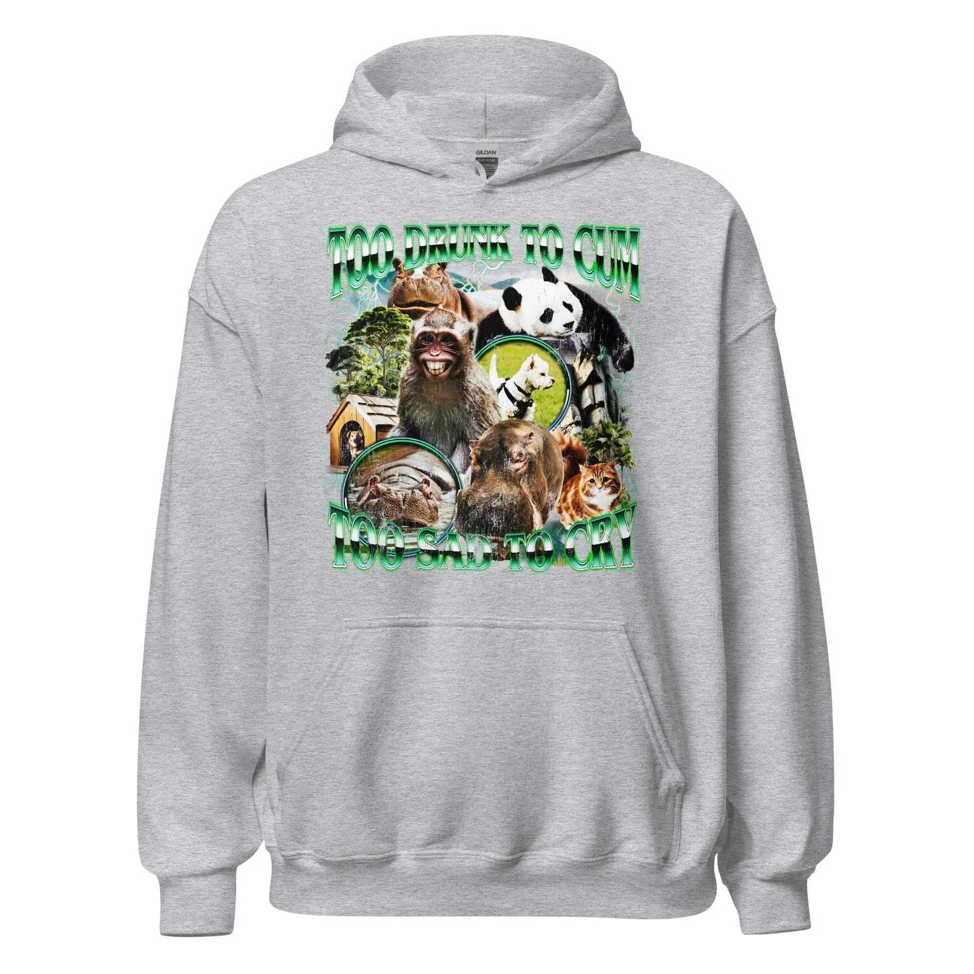 Too Drunk to Cum Too Sad to Cry Hoodie - Image 2