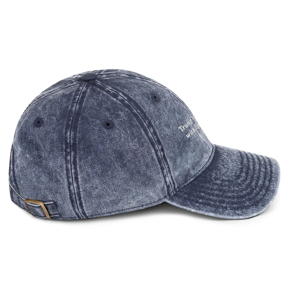 Trump has more photos with Epstein than I do with my Dad Vintage Cotton Twill Cap - Image 6