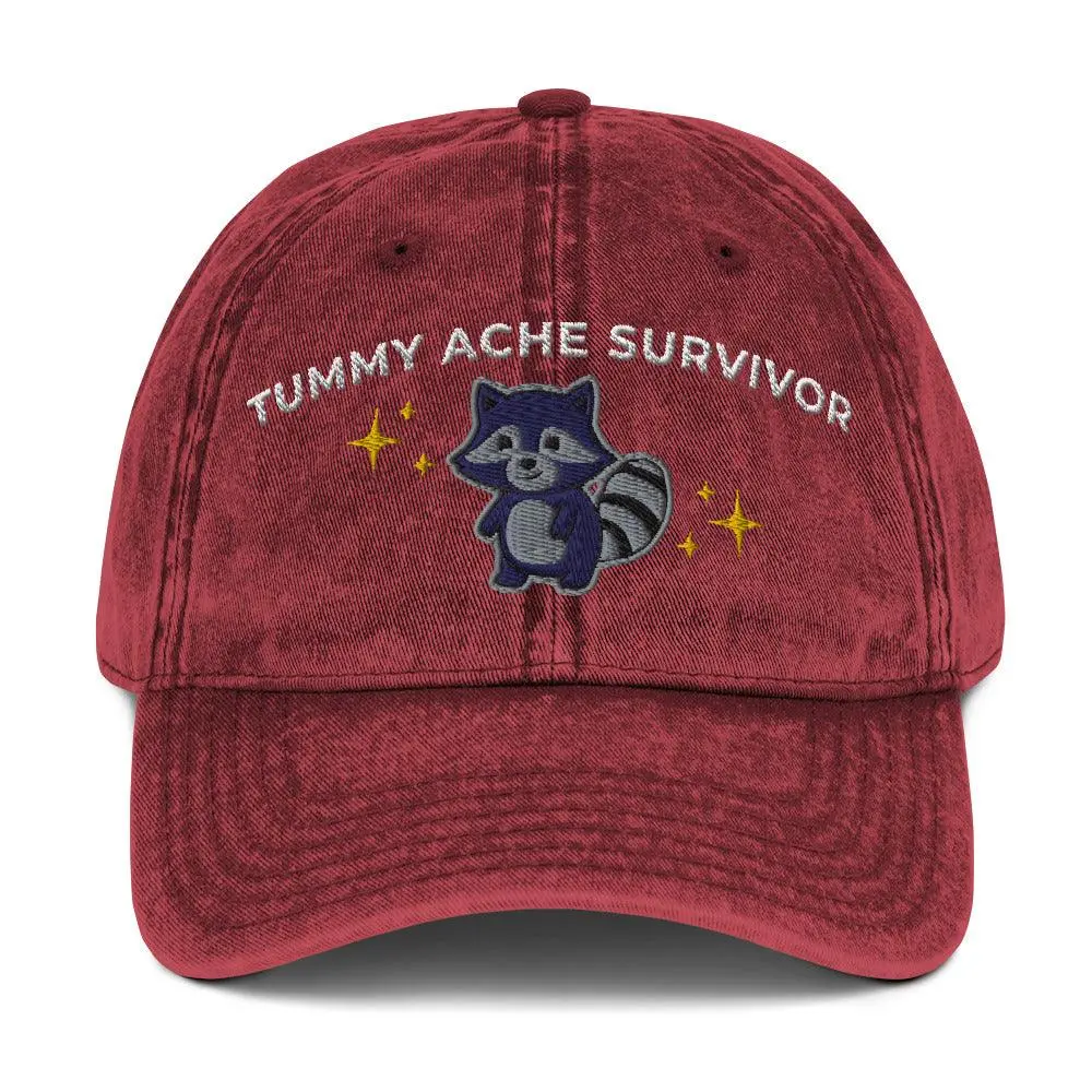 Tummy Ache Survivor Vintage Cotton Twill Cap - Image 8