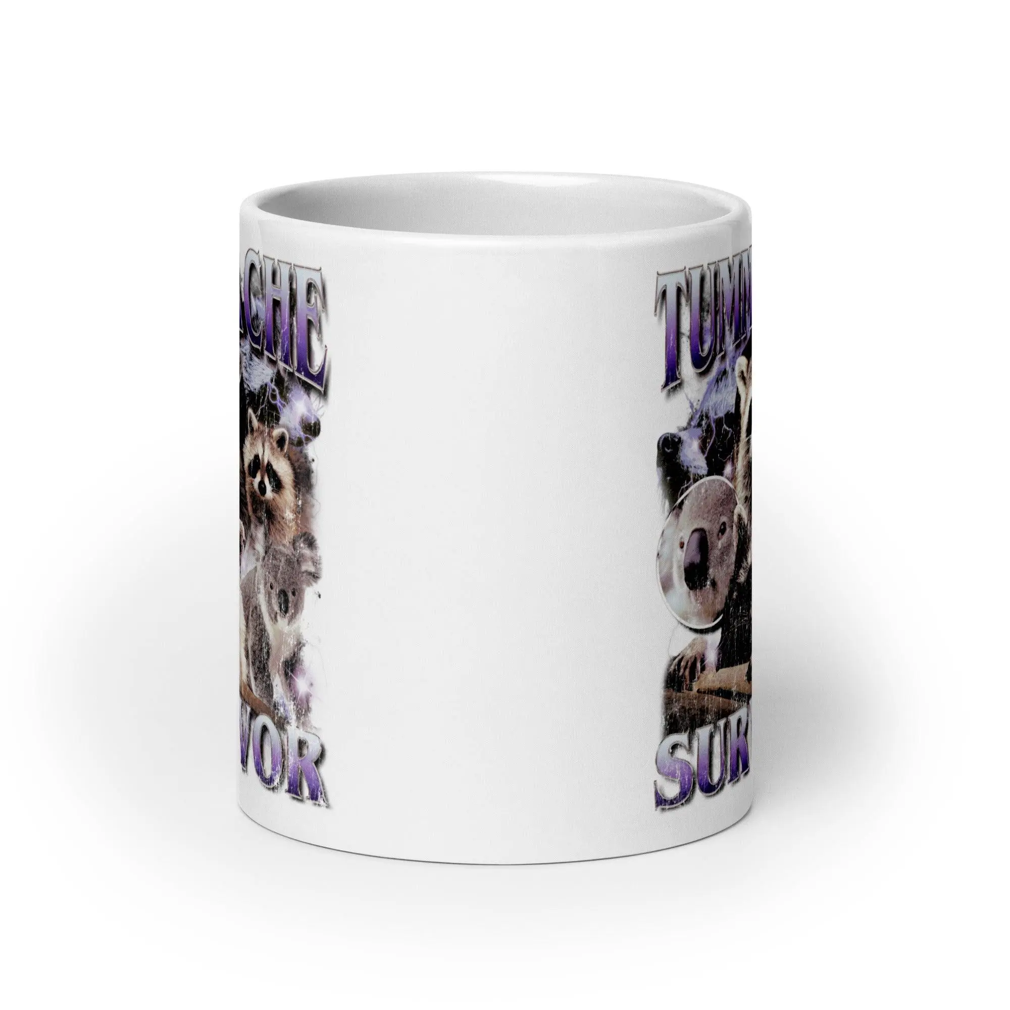 Tummy Ache Survivor White glossy mug - Image 10