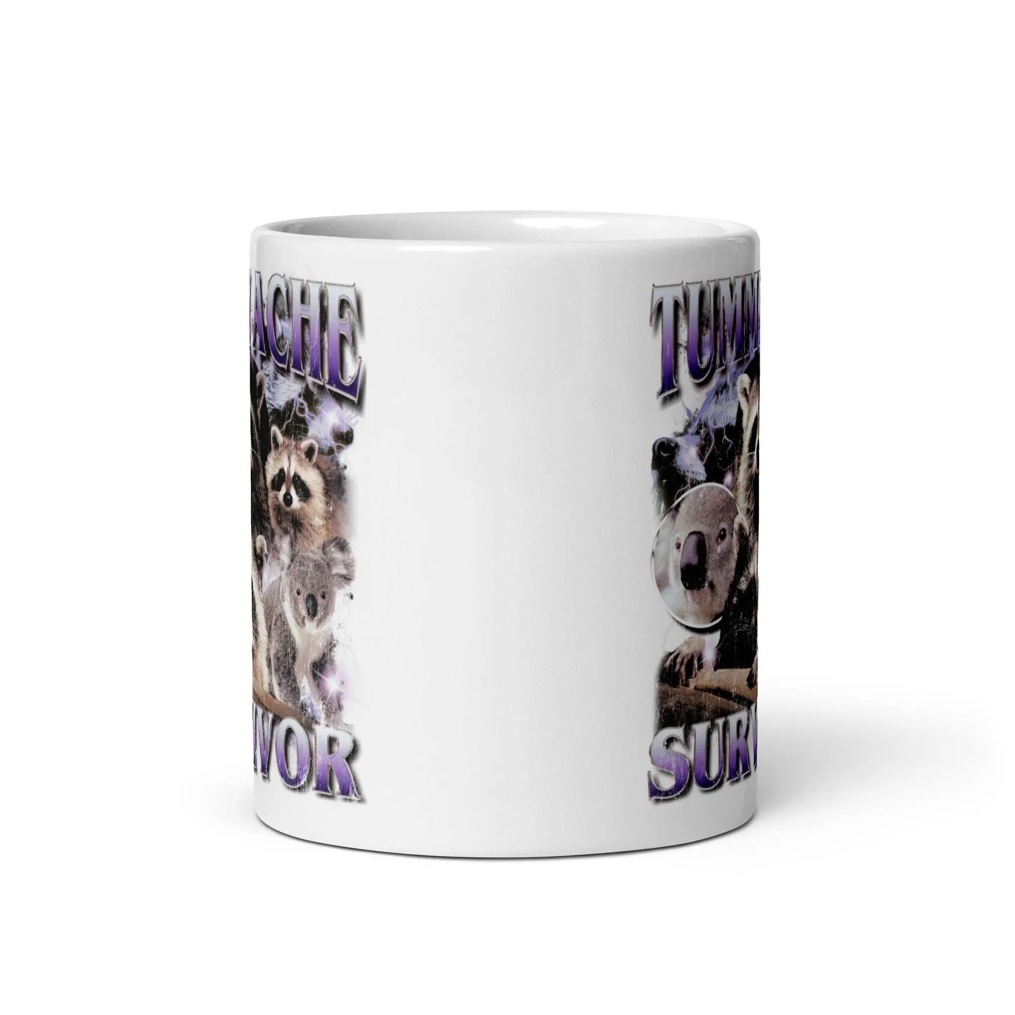 Tummy Ache Survivor White glossy mug - Image 5