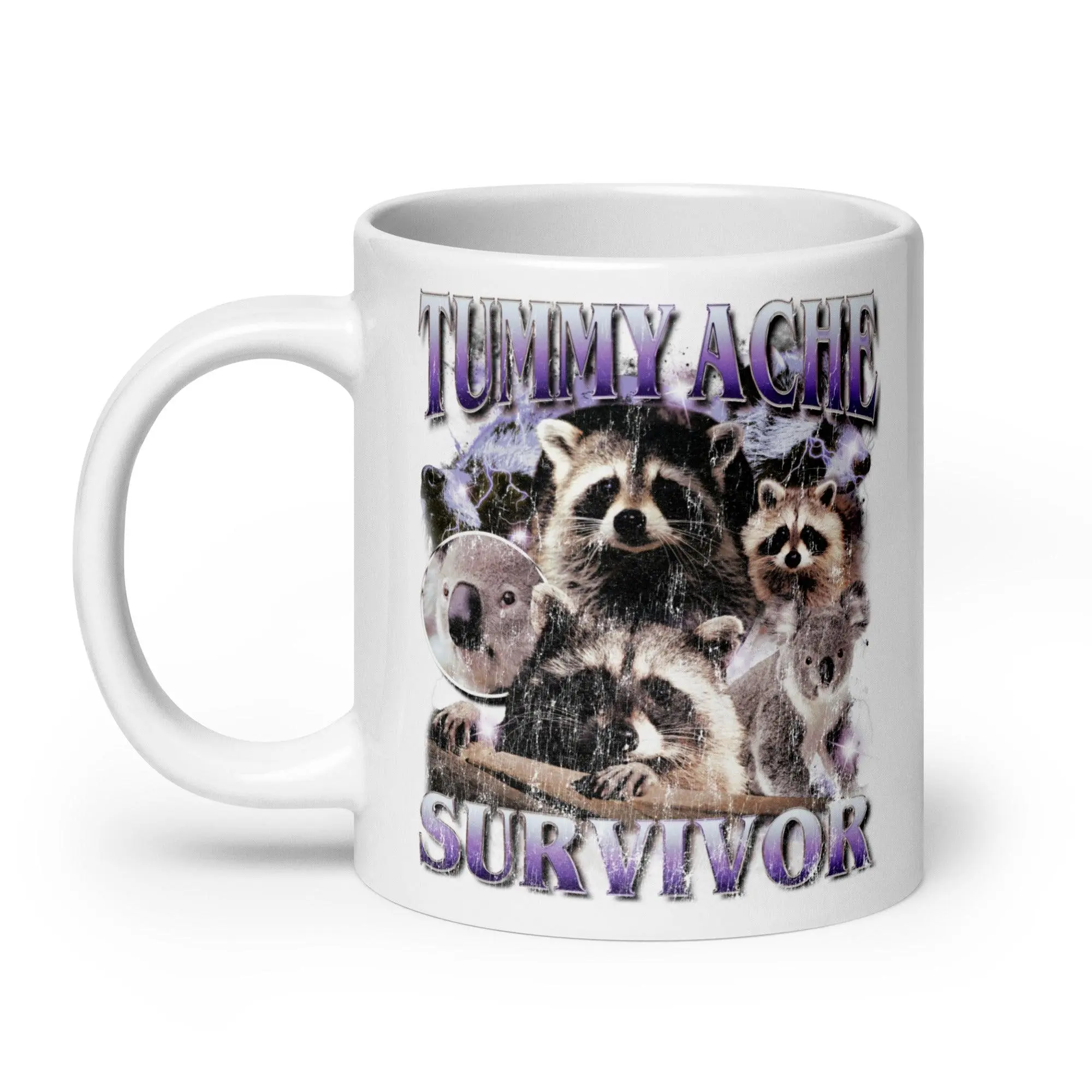 Tummy Ache Survivor White glossy mug - Image 9