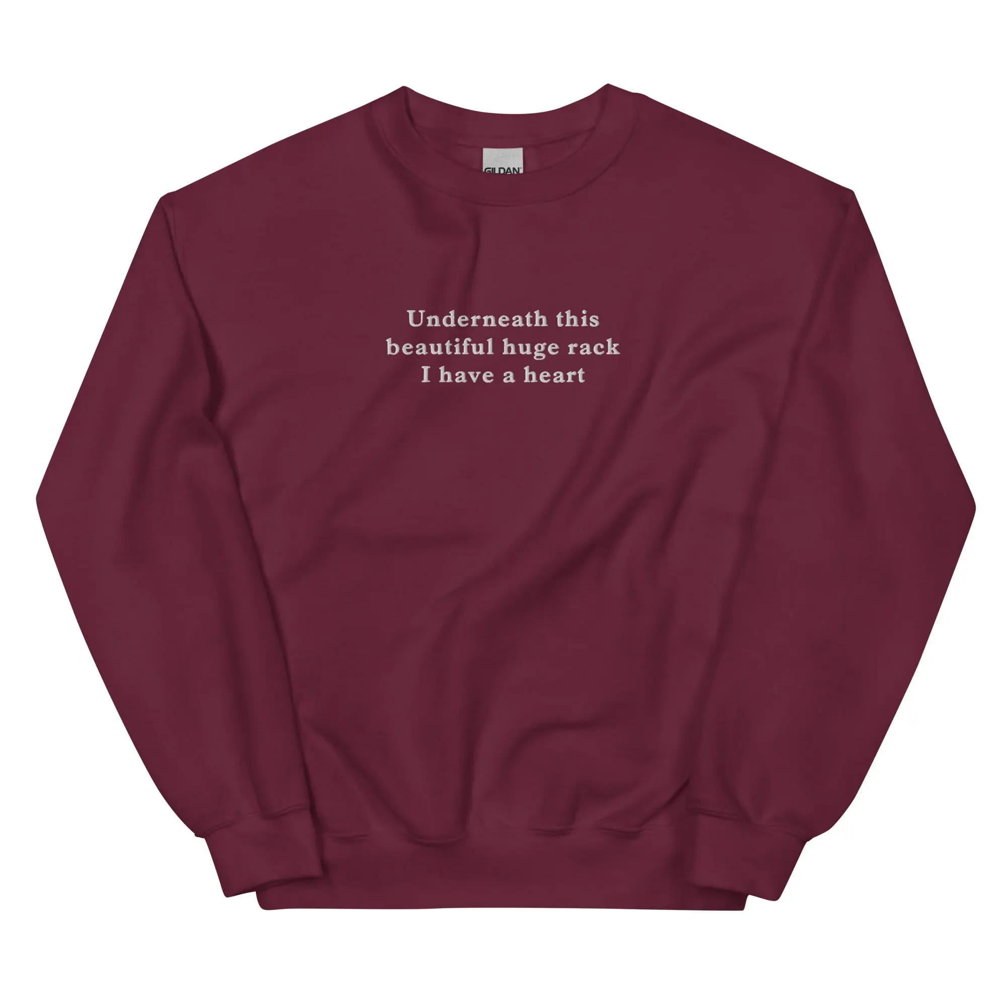 Underneath this beautiful huge rack I have a heart embroidered sweatshirt - Image 5