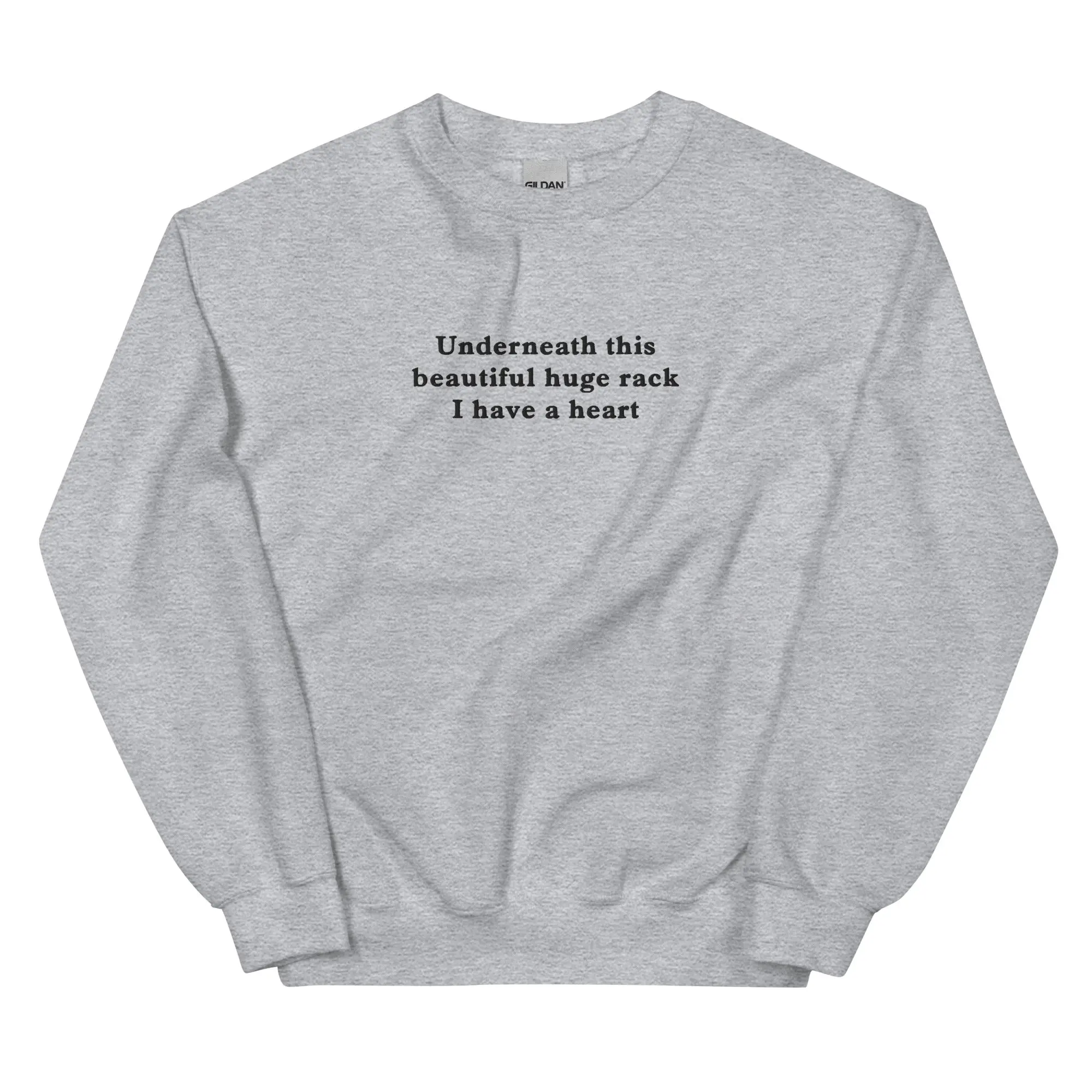 Underneath this beautiful huge rack I have a heart embroidered sweatshirt - Image 7