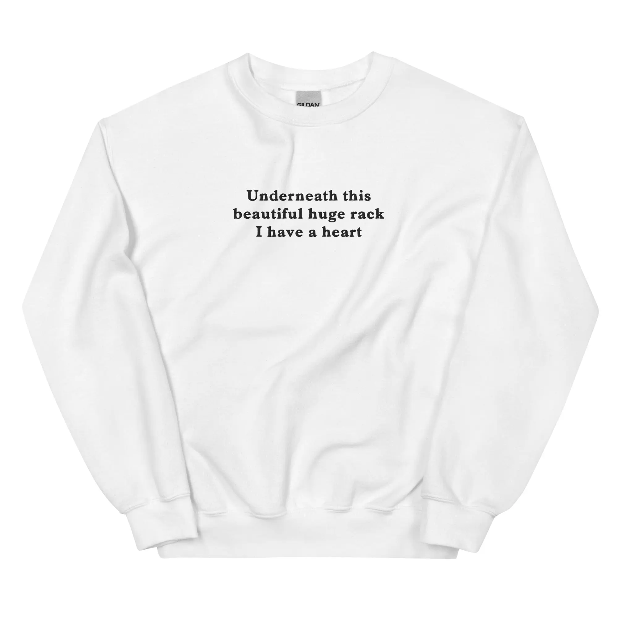 Underneath this beautiful huge rack I have a heart embroidered sweatshirt - Image 9