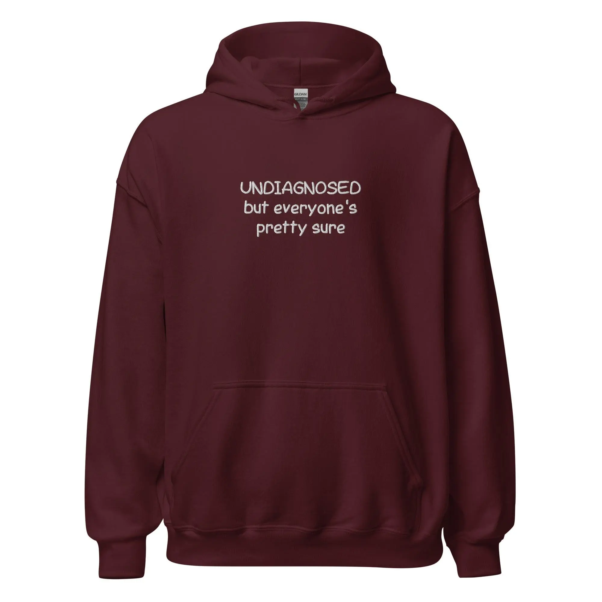 UNDIAGNOSED but everyone's pretty sure Embroidered Hoodie - Image 6