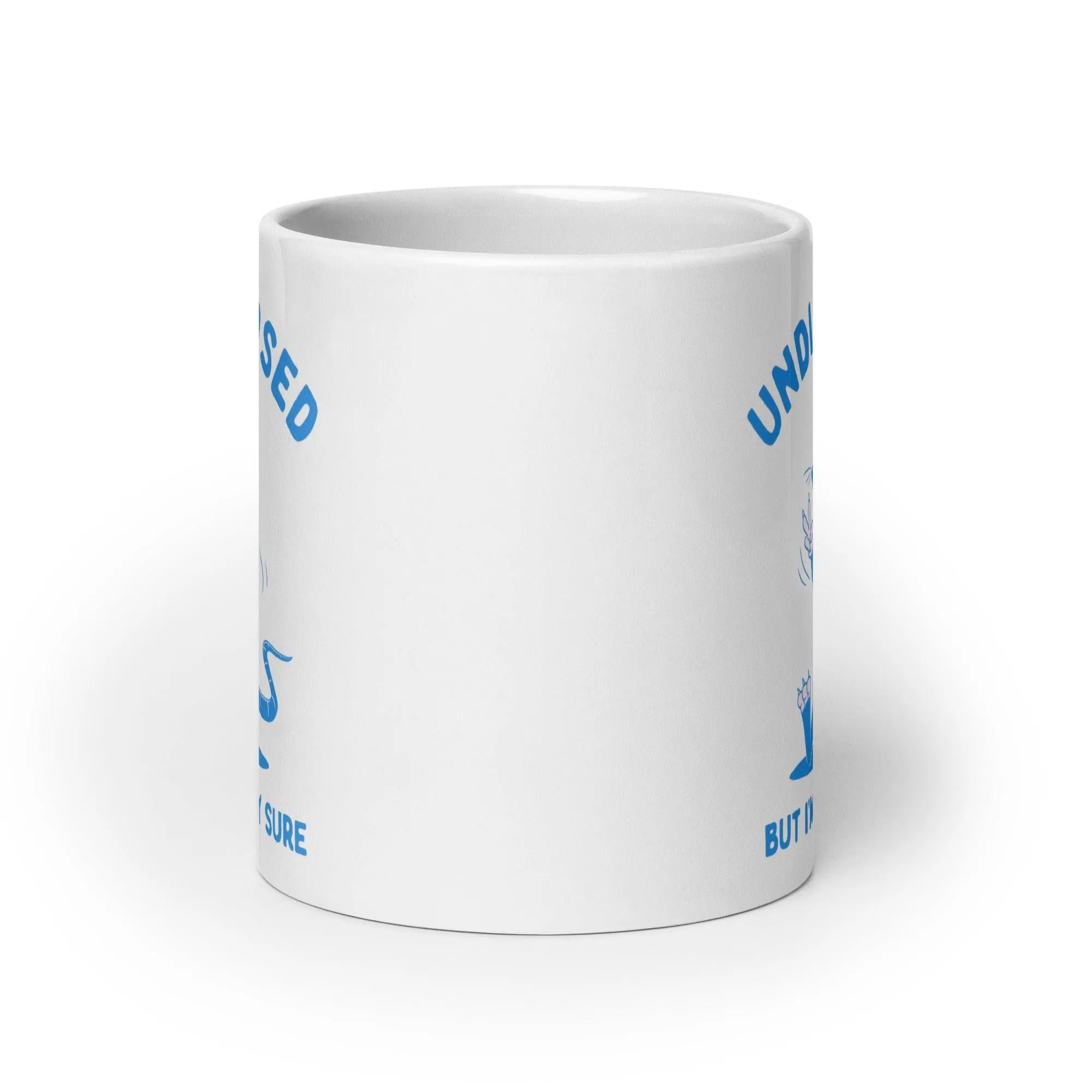 Undiagnosed But I'm Pretty Sure White glossy mug - Image 10