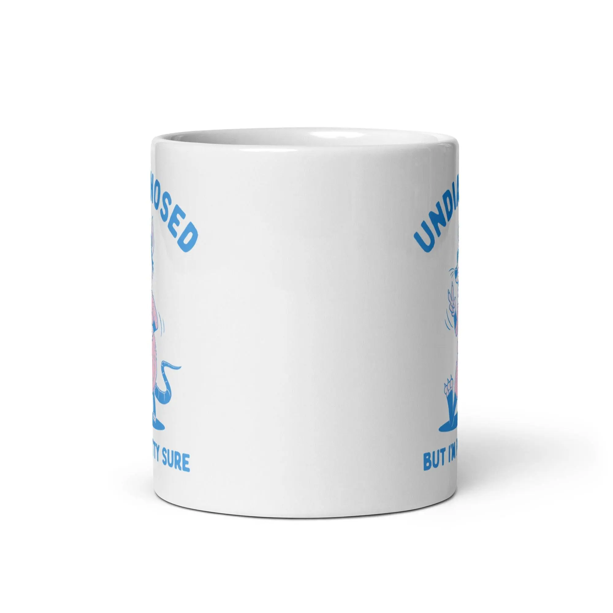 Undiagnosed But I'm Pretty Sure White glossy mug - Image 5