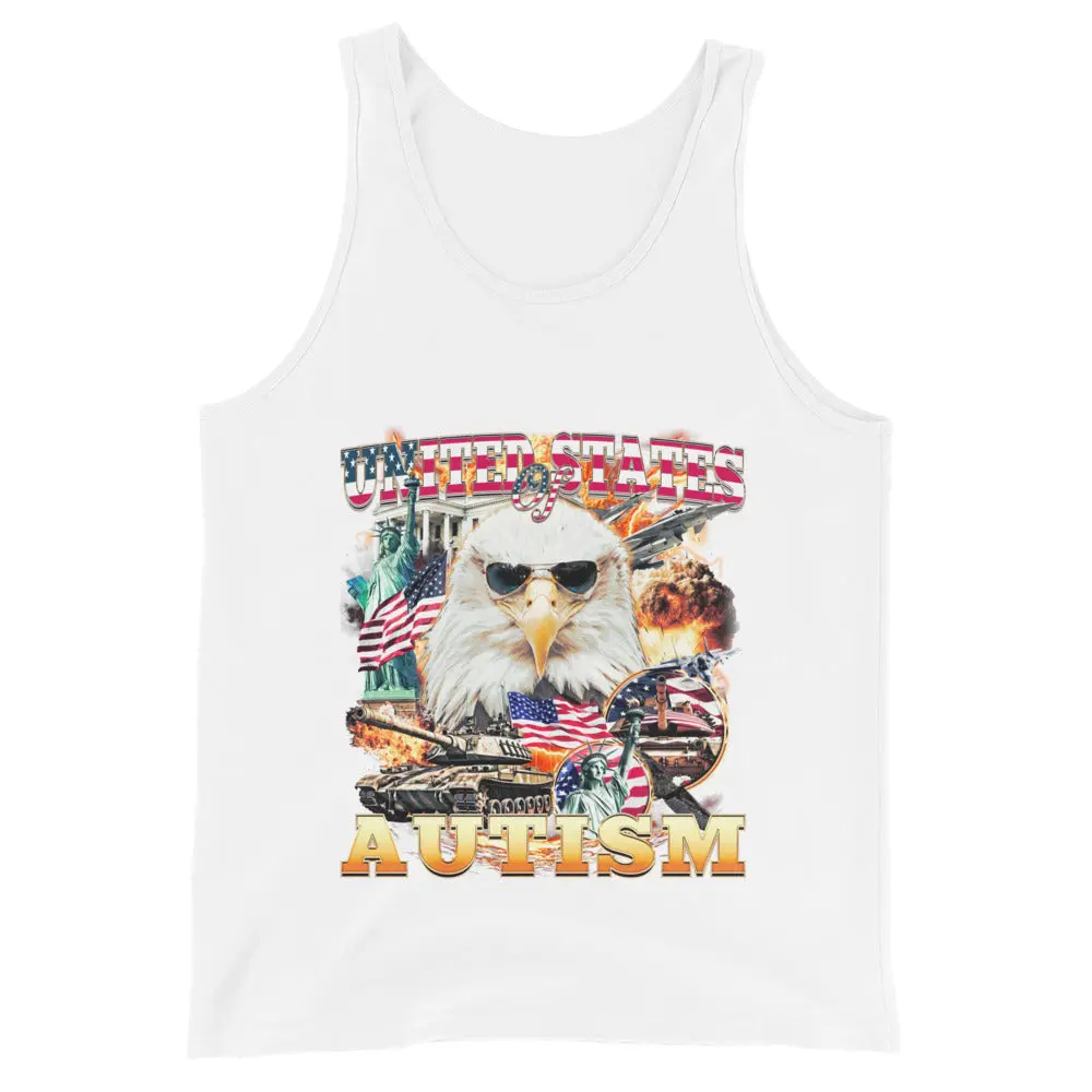 United States of Autism Tank Top - Image 2