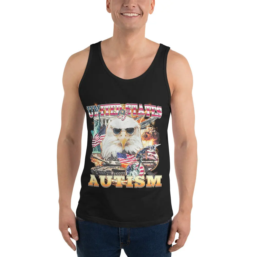 United States of Autism Tank Top - Image 4