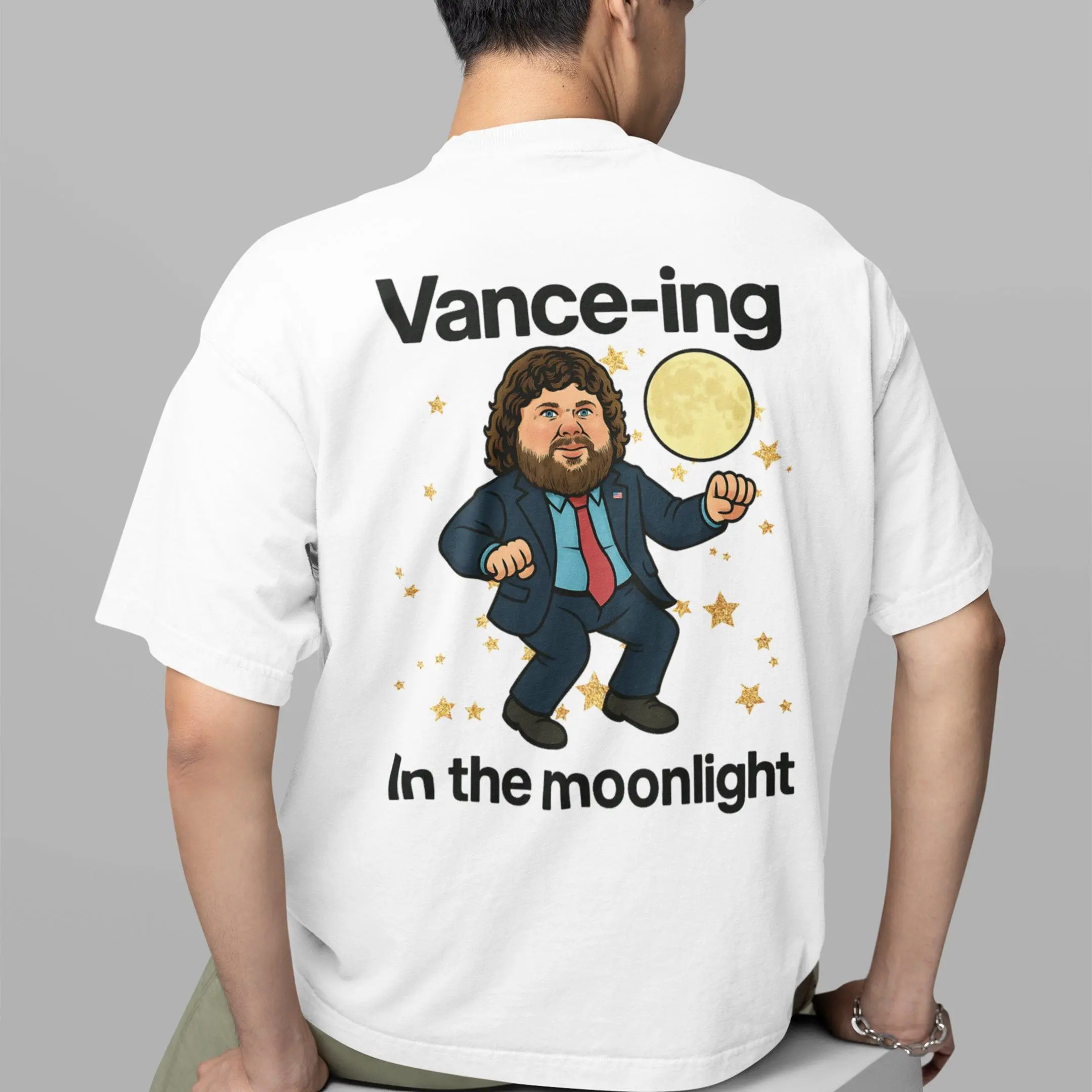 Vance-ing in the moonlight T-Shirt (backprint) - Image 7