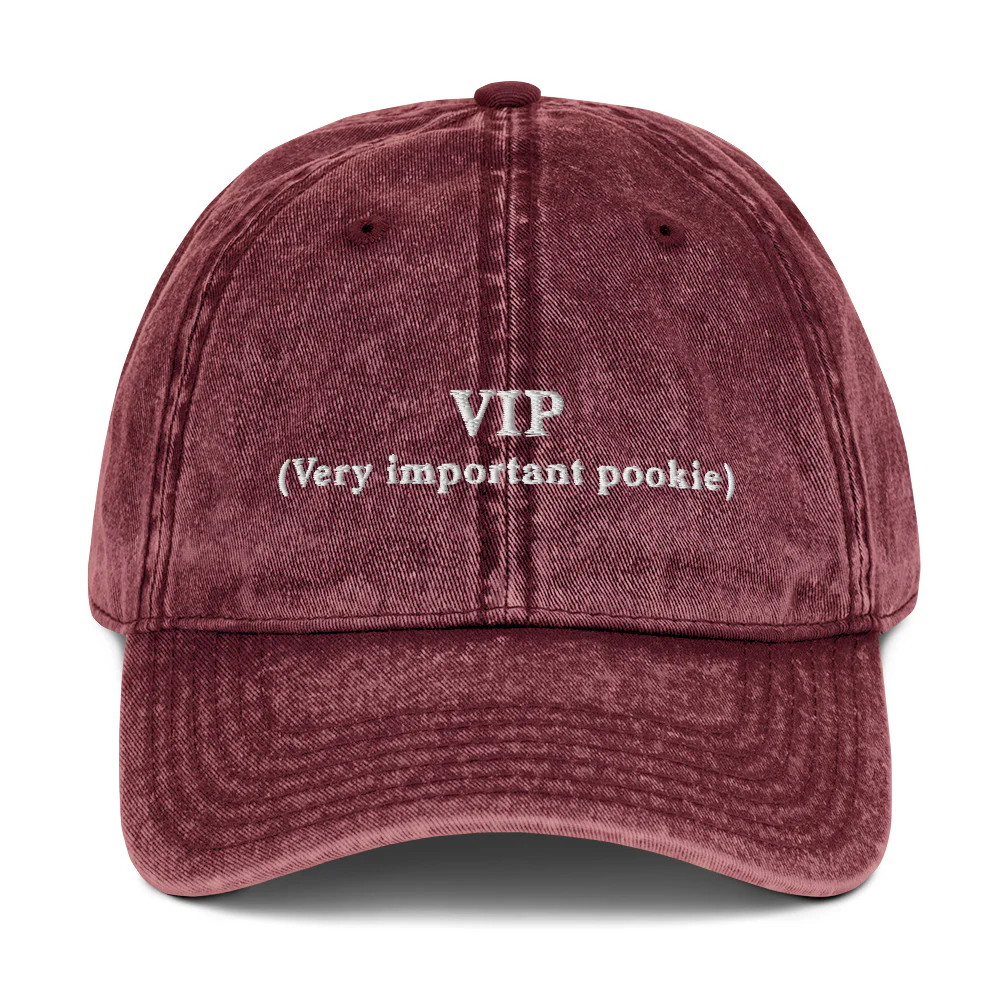 VIP - very imporant pookie Vintage Cotton Twill Cap - Image 3
