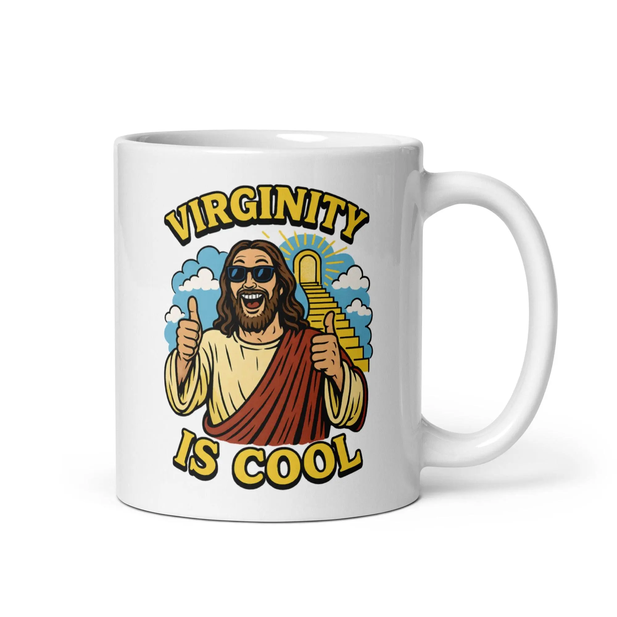 Virginity is Cool White glossy mug