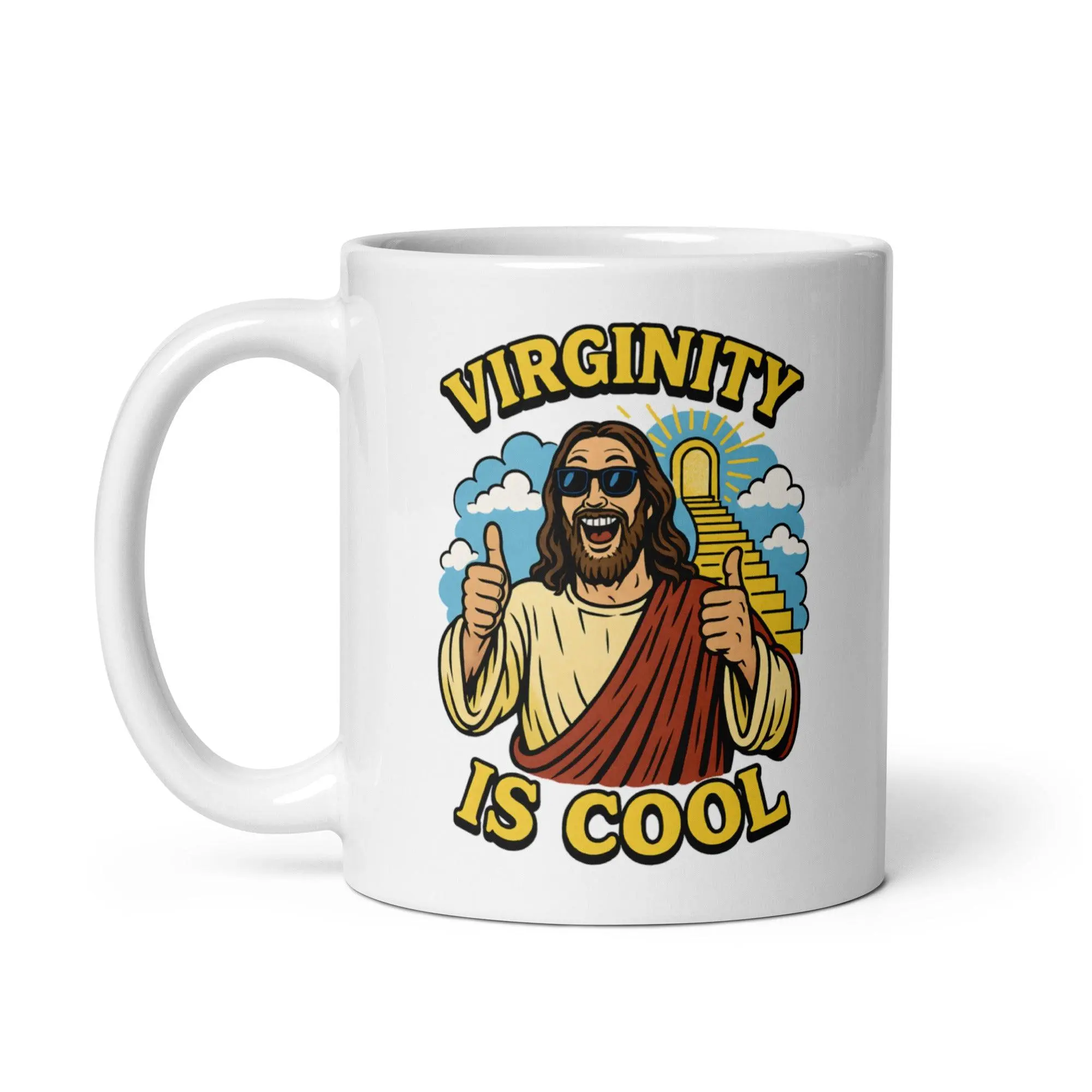 Virginity is Cool White glossy mug - Image 3