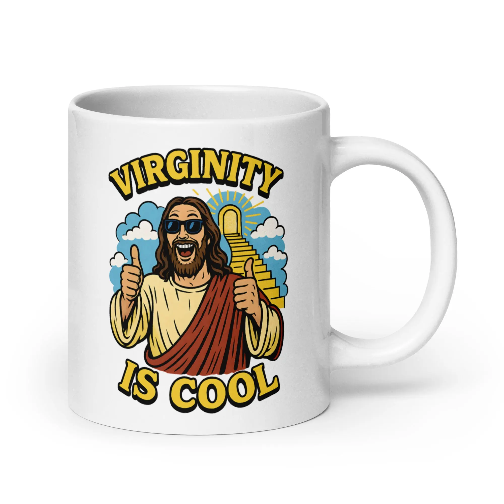 Virginity is Cool White glossy mug - Image 6