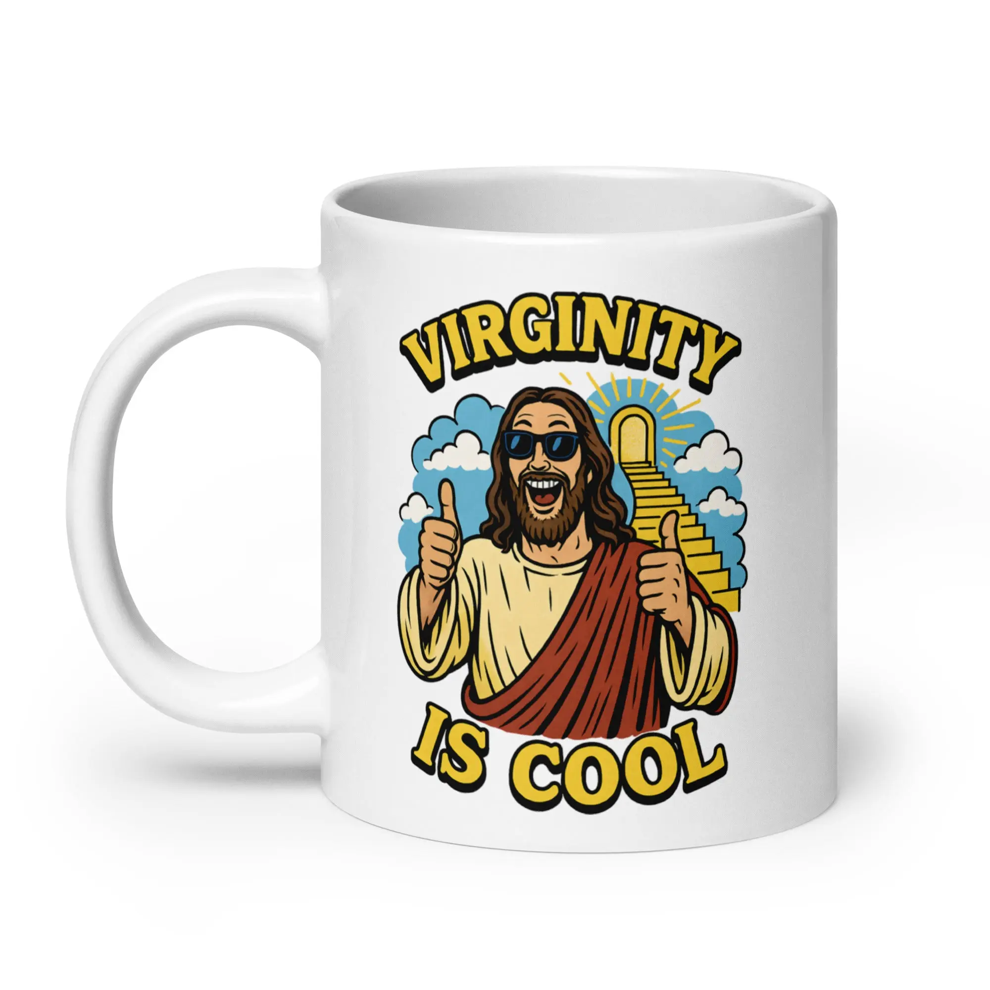 Virginity is Cool White glossy mug - Image 7