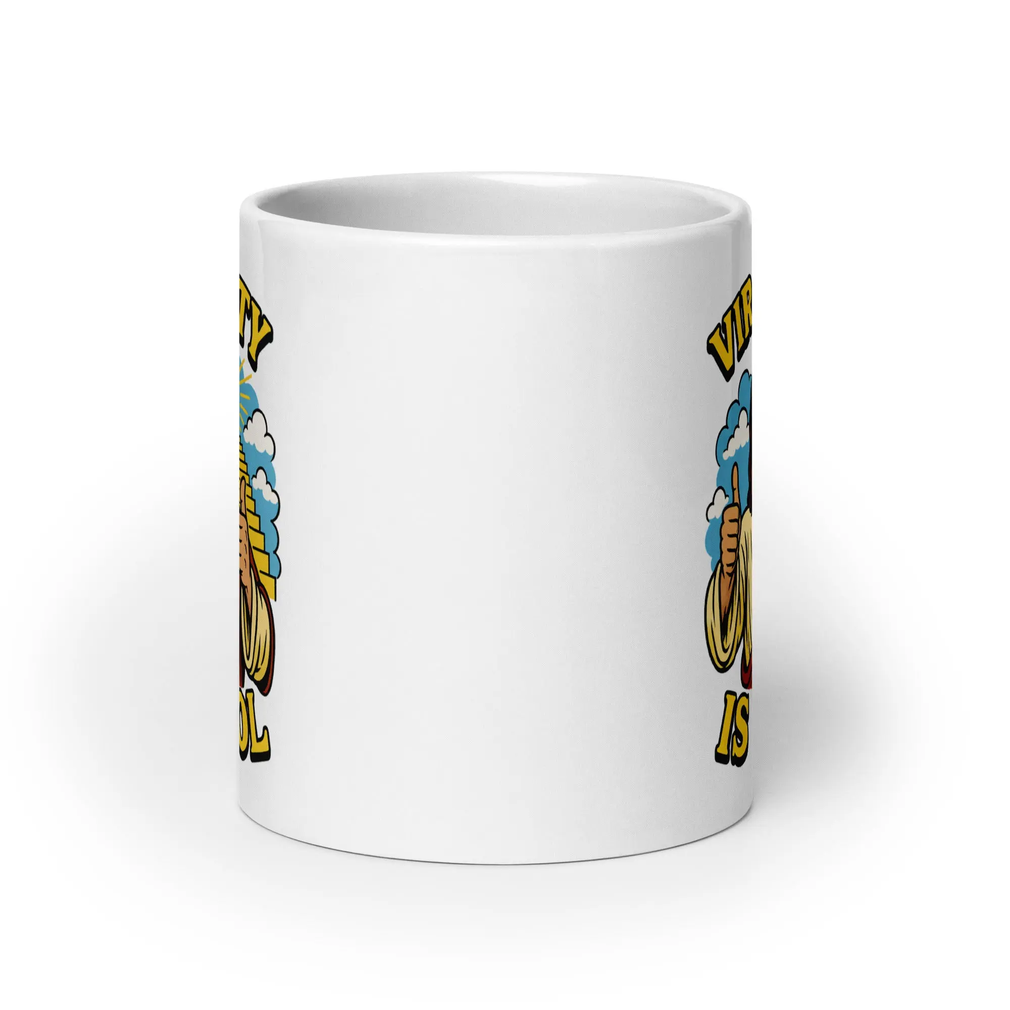 Virginity is Cool White glossy mug - Image 8