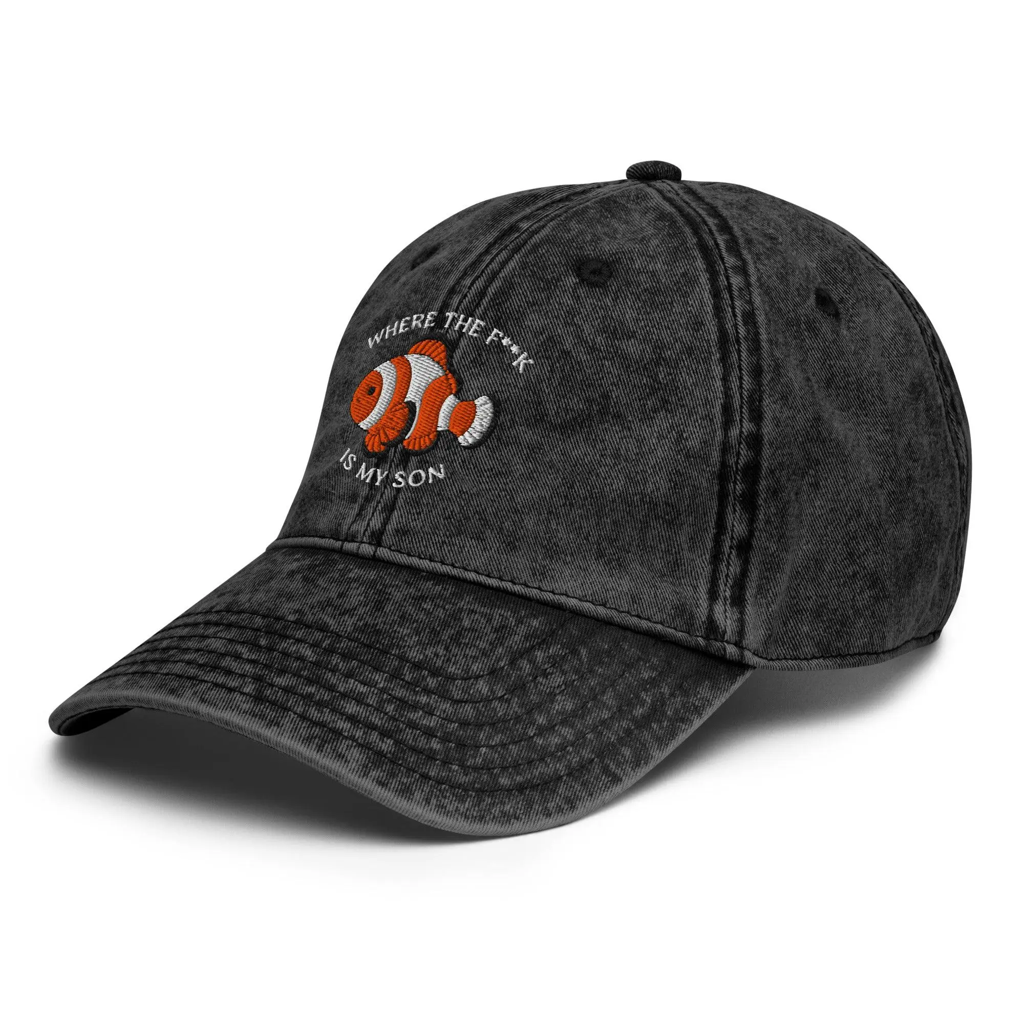 Where the F**K is my son Vintage Cotton Twill Cap - Image 3
