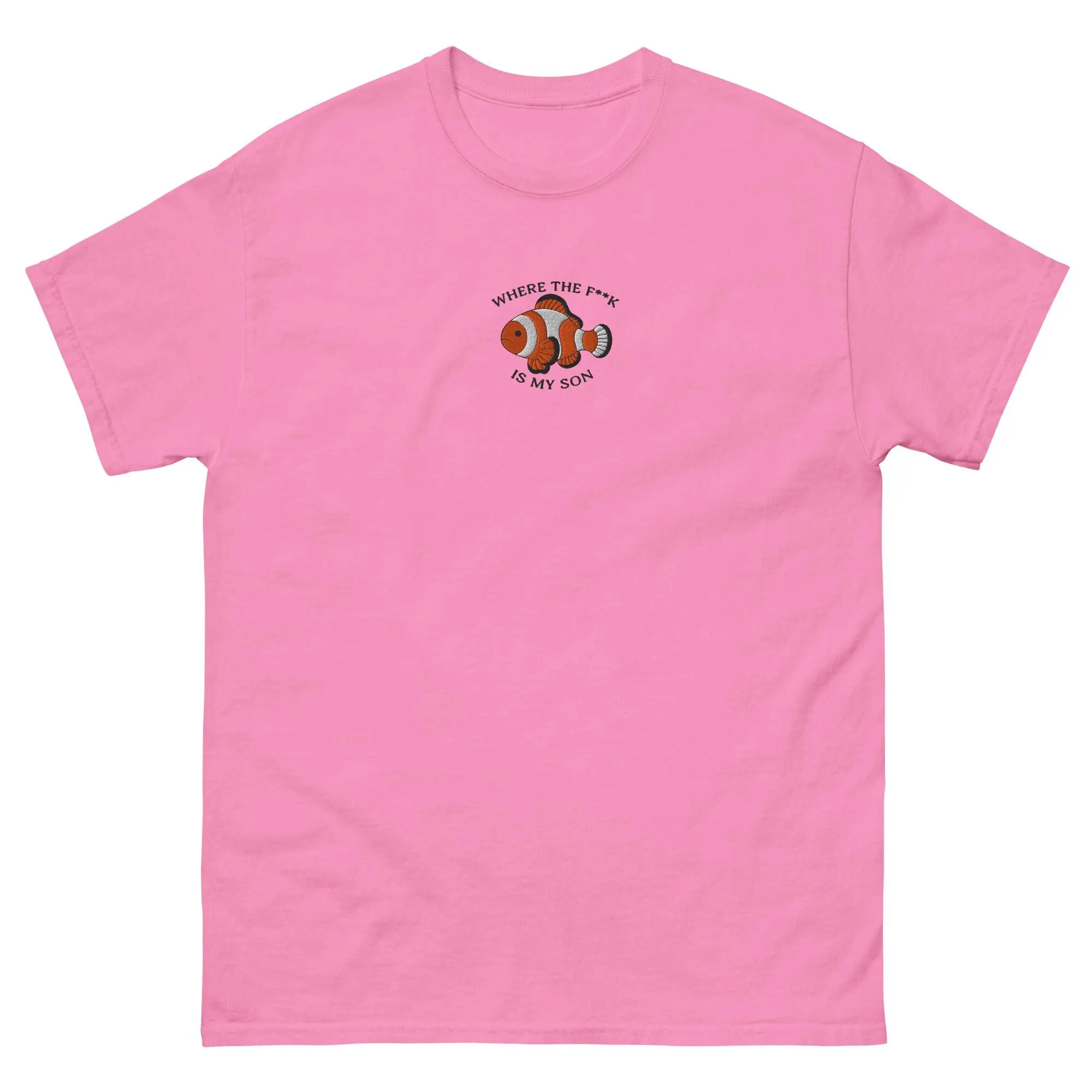 where the f**k is my son (embroidered) Funny T-Shirt - Image 5