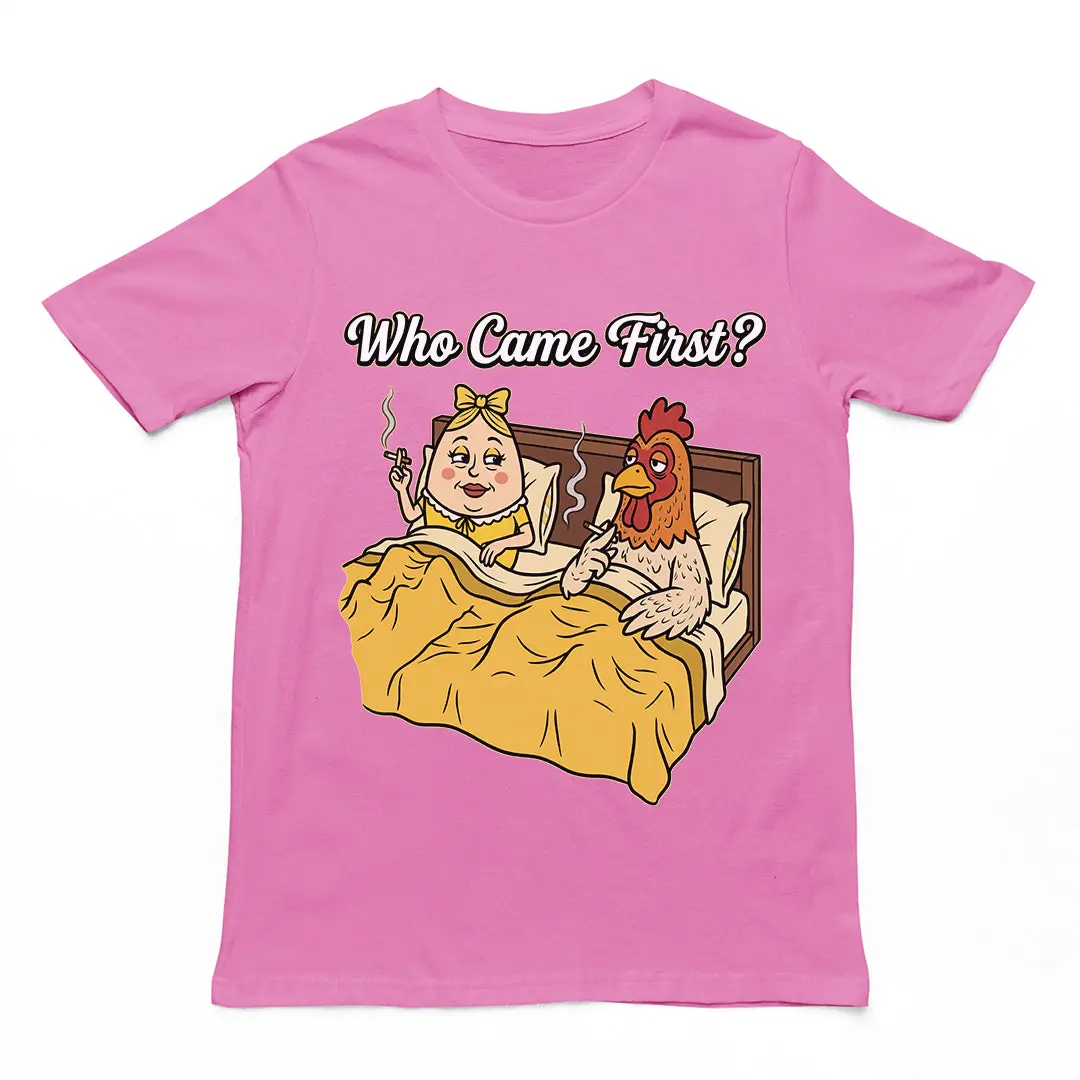 Who came first (the chicken or the egg) T-Shirt - Image 3