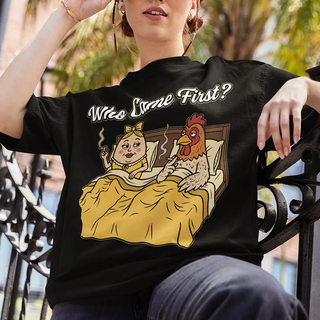 Who came first (the chicken or the egg) T-Shirt - Image 7
