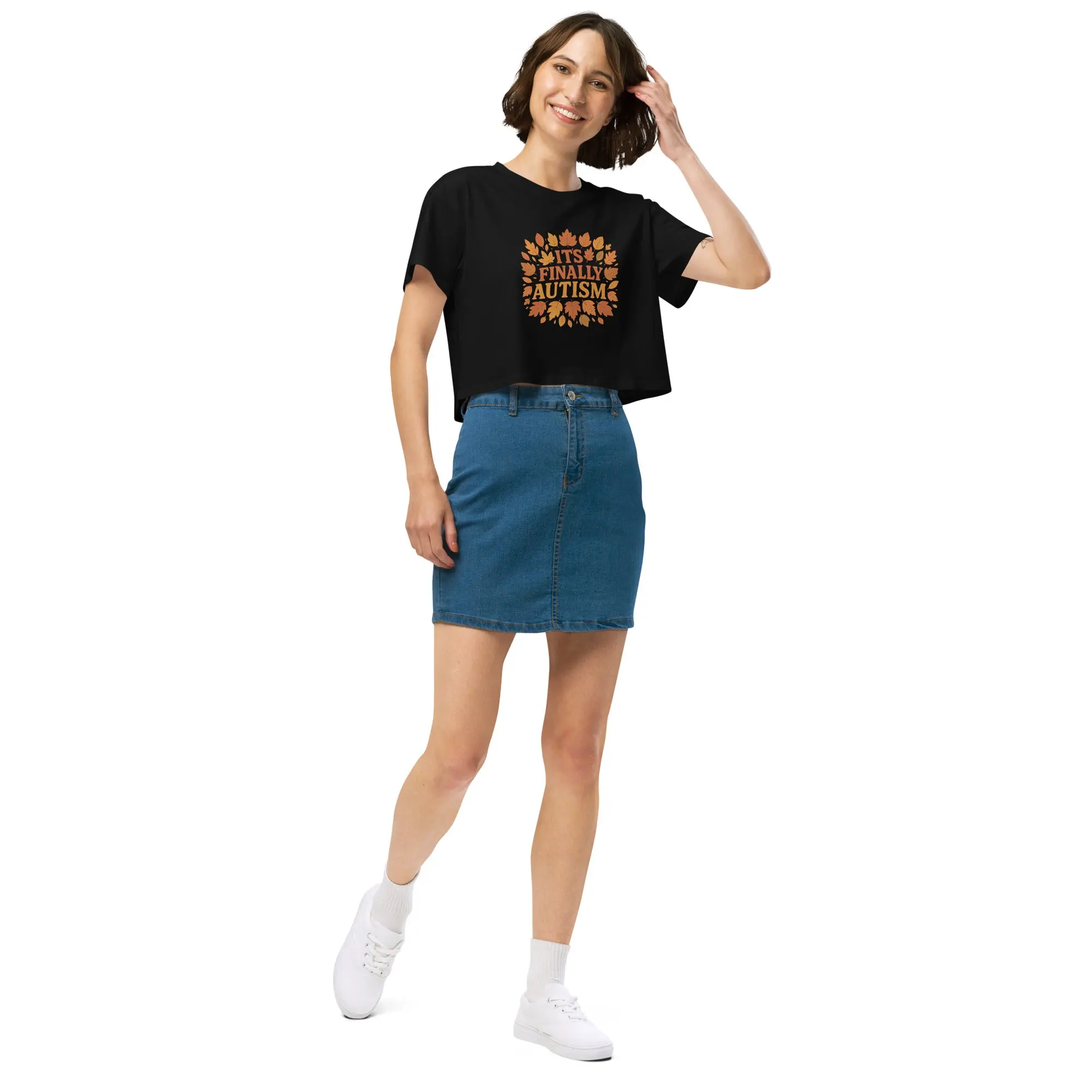 It's finally Autism Women’s crop top - Image 6