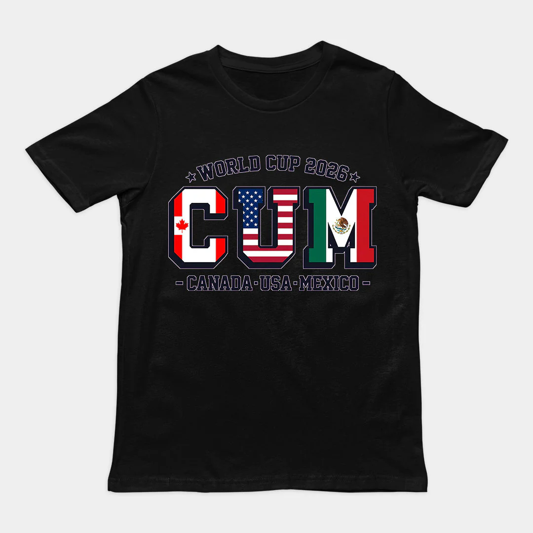 World Cup 2026 CUM (Canada USA Mexico) T-Shirt