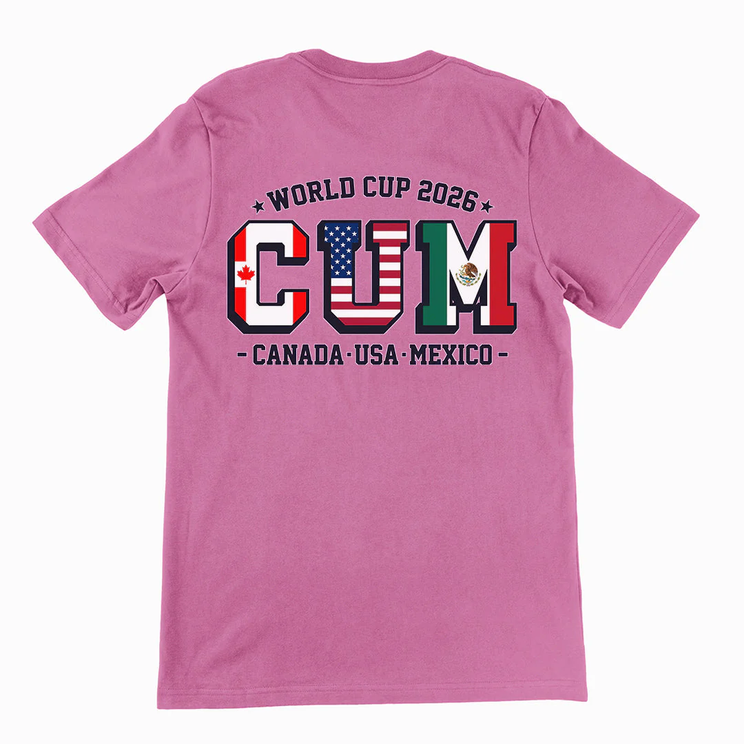 World Cup 2026 CUM (Canada USA Mexico) T-Shirt (backprint) - Image 2