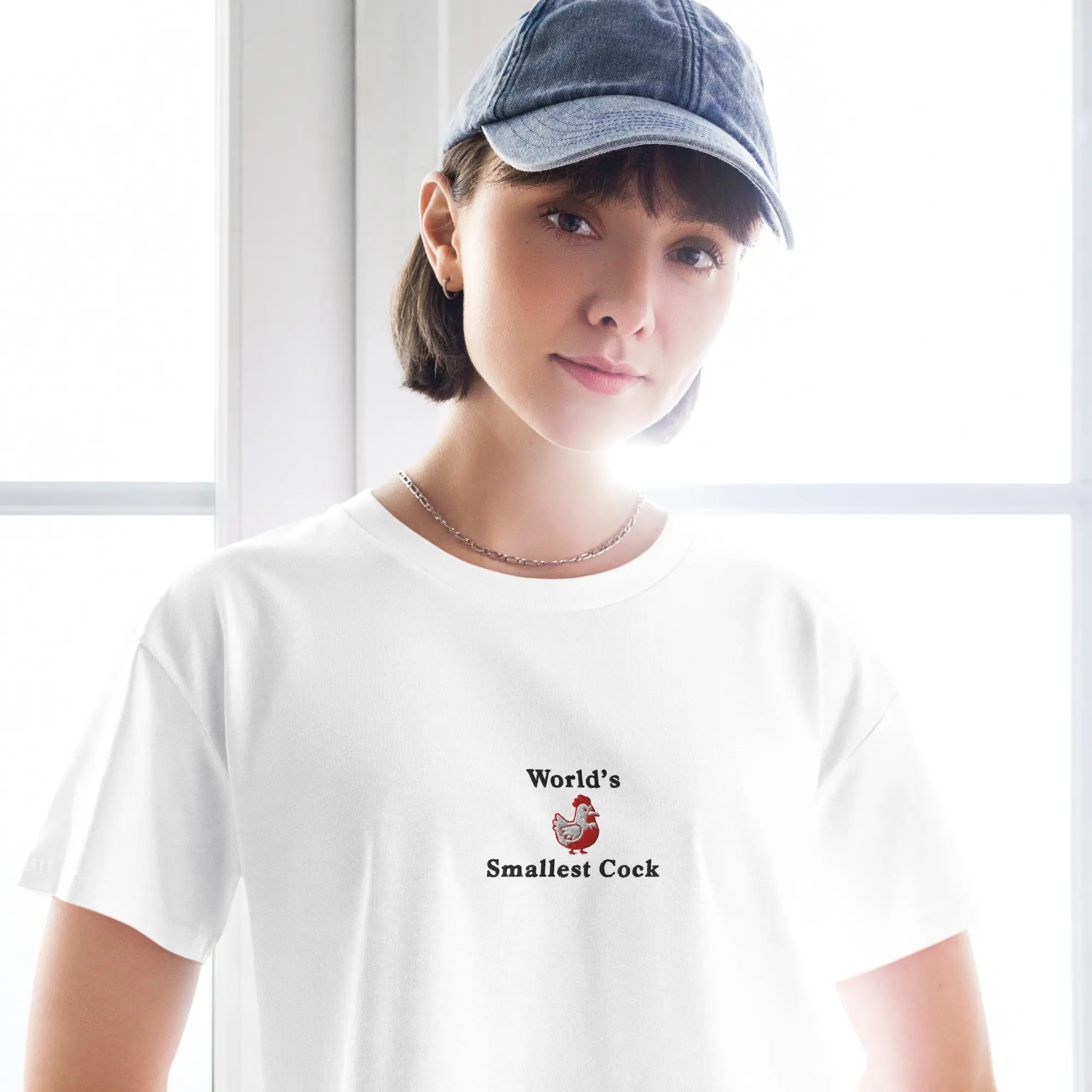World's Smallest Cock (embroidered) Women’s crop top - Image 6
