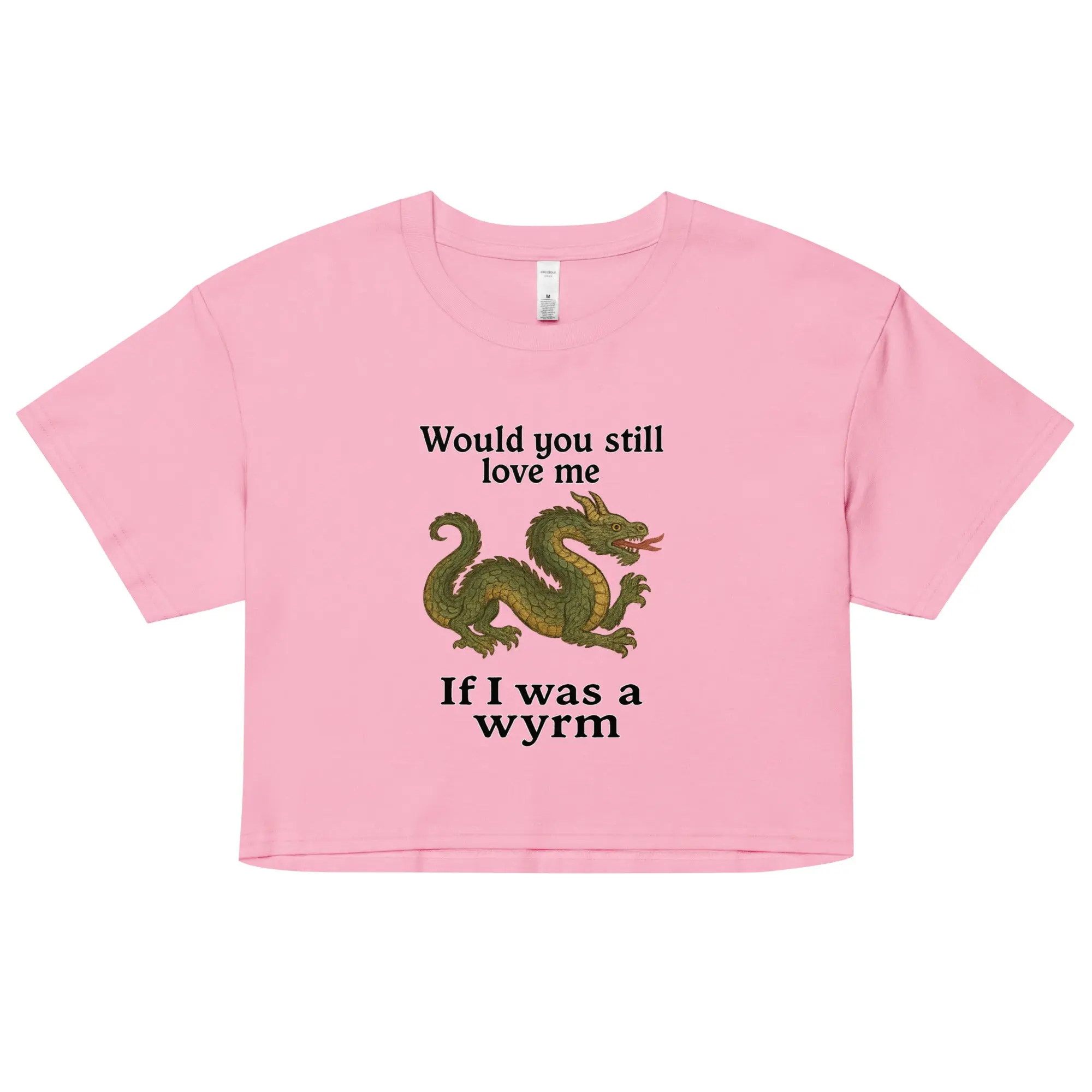 Would you still love me if I was a wyrm Women’s crop top - Image 2