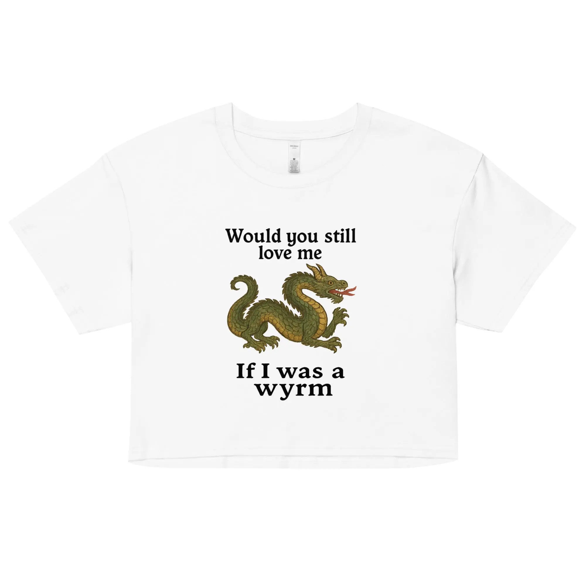 Would you still love me if I was a wyrm Women’s crop top - Image 5