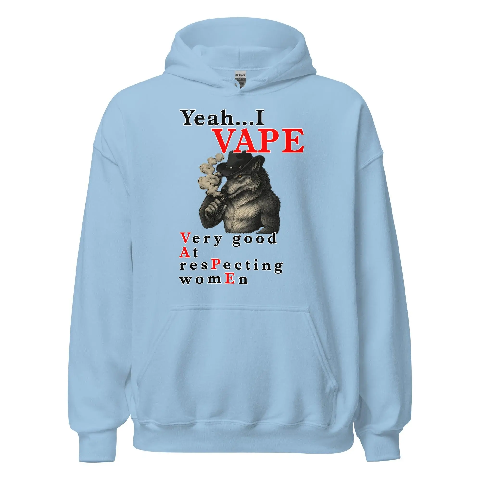 Yeah I Vape - very good at respecting women Hoodie - Image 5