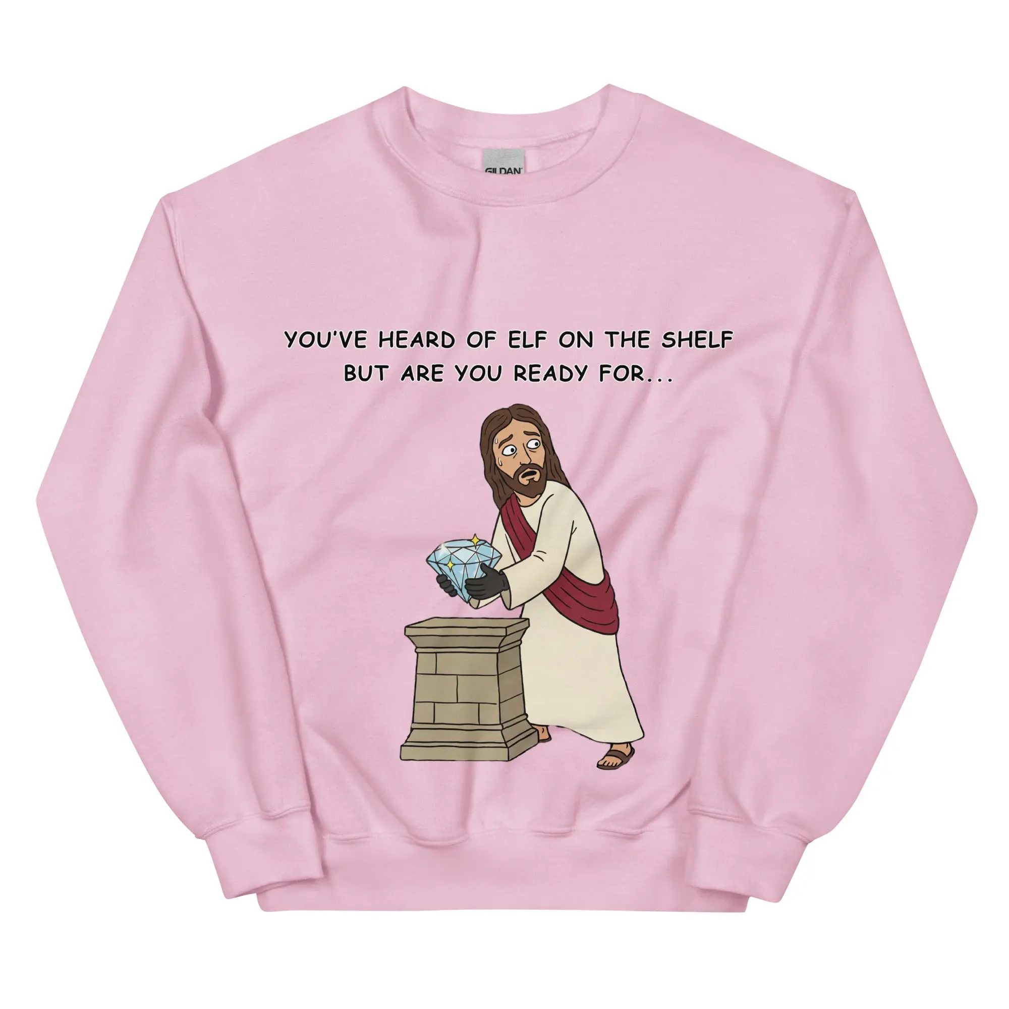 You've heard of elf on the shelf but are you ready for Christ on a Heist sweatshirt - Image 9